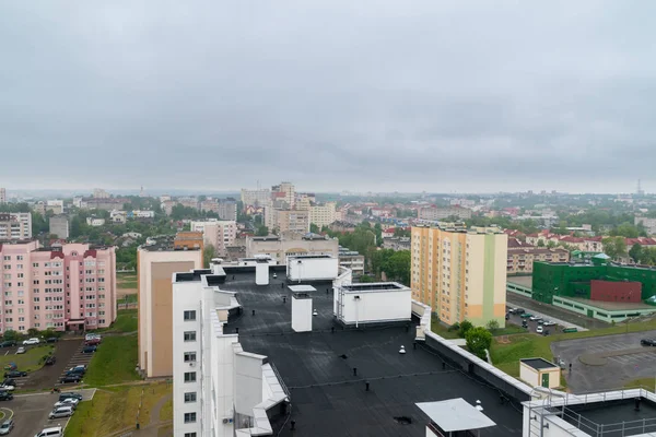 Miejski widok krajobrazu Grodno, Białoruś. — Zdjęcie stockowe