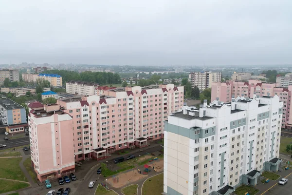 Panoramiczny widok na Grodno, białorus w pochmurny dzień. — Zdjęcie stockowe