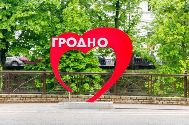 Grodno, Belarus-Mayıs 17, 2019: Grodno aşk.