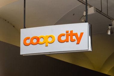 Coop şehir piyasasının logosu ve işareti.