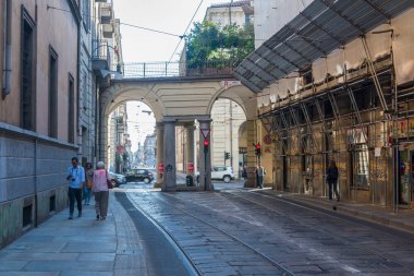 Via Po sokağı. Torino'nun en önemli caddelerinden biri.