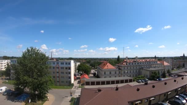 Časový Interval Panoramatického Pohledu Pruský Gdaňski Polsku — Stock video