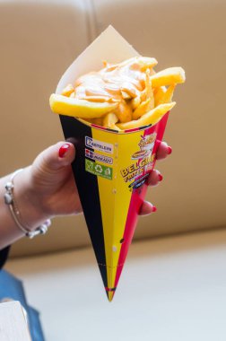 Soslu Belçika frites.