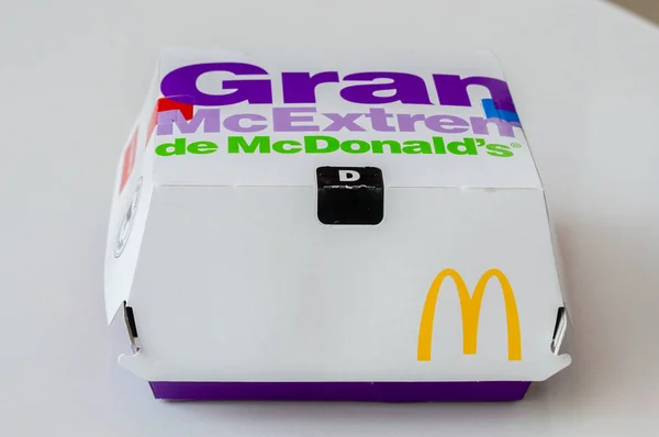 Schachtel mit grand mcextreme de mcdonald 's. — Stockfoto