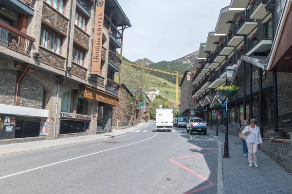 City center of Soldeu in Andorra. — Stock Photo, Image
