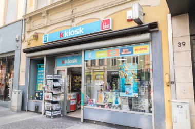 Luxemburg k-kiosk mağaza.