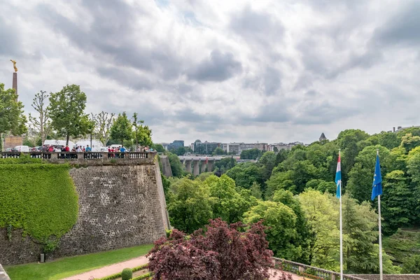 Панорамный вид на город Люксембург . — стоковое фото