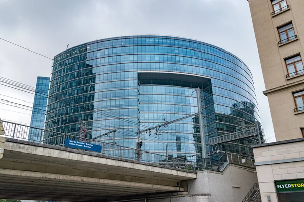 Vista del edificio Lex. El edificio Lex es un gran número de oficinas gubernamentales en el Barrio Europeo de Bruselas . —  Fotos de Stock
