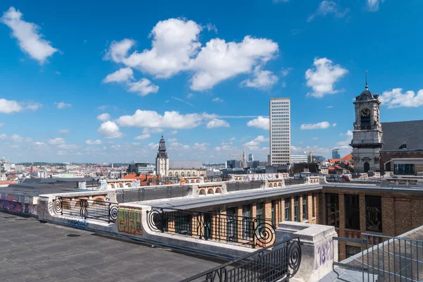 Panorama Bruselu na Place Poelaert. — Stock fotografie