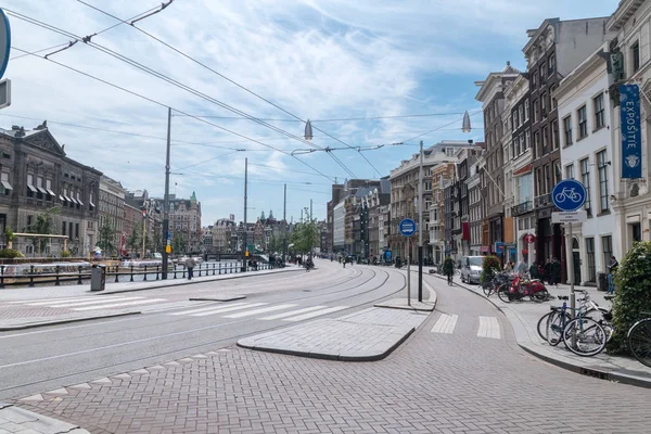 Calles en el centro de Ámsterdam . — Foto de Stock