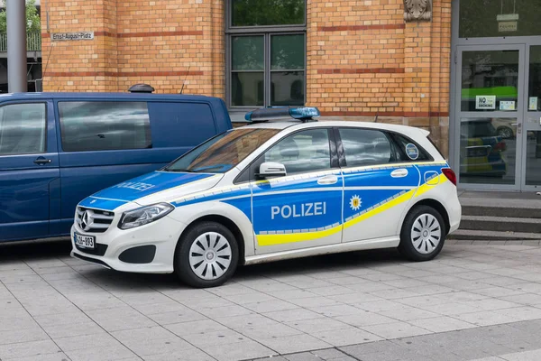 Policía alemana de Polizei coche Mercedes-Benz . — Foto de Stock