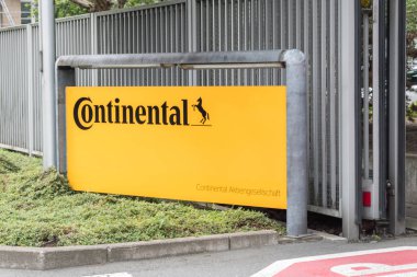 Kıtasal işaret ve logo. Continental, Alman otomotiv üretim şirketidir..