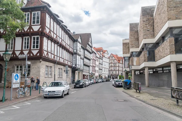 Burgstrasse historical street in Hannover. — Stock Photo, Image