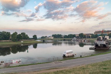 Sabah Vistula Nehri manzarası.