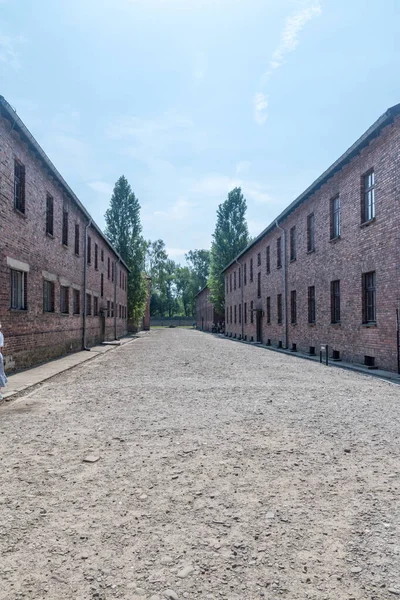 Muzeum Auschwitz-Birkenau (Campo de concentración de Auschwitz) ). — Foto de Stock