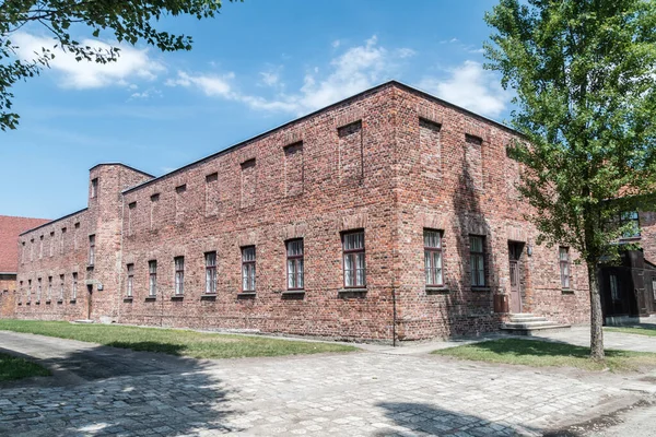 Блок 26 концентрационный лагерь Освенцим (Konzentrationslager Auschwitz ). — стоковое фото