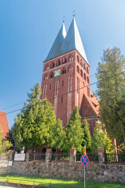 Polonya Ostroda Tanrı Nın Lütfunun Protestan Metodist Kilisesi — Stok fotoğraf