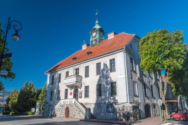 Mragowo, Polonya - 1 Haziran 2020: Mragowo 'daki Warmia-Masuria Müzesi şubesi.