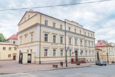 Lomza, Polonya - 1 Haziran 2020: Polonya Postane Binası.