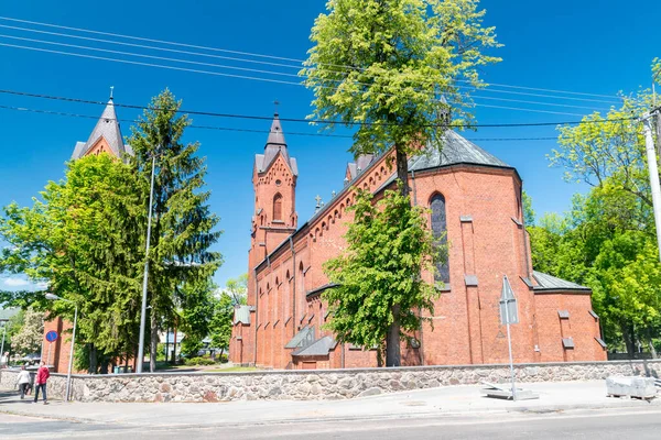 Ostrow Mazowiecka Polonya Haziran 2020 Güneşli Bir Günde Kutsal Bakire — Stok fotoğraf