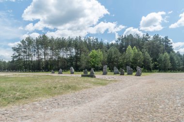Wolka Okraglik, Polonya - 2 Haziran 2020: Treblinka imha kampı.