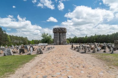 Wolka Okraglik, Polonya - 2 Haziran 2020: Treblinka II..