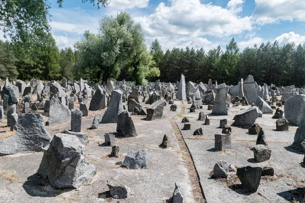 Волка Окраглик Польша Июня 2020 Года Много Камней Символизирующих Надгробия — стоковое фото