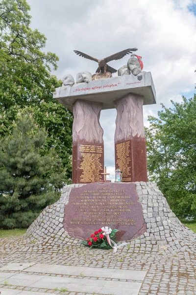 Wyszkow Polen Juni 2020 Denkmal Für Die Soldaten Der Nationalen — Stockfoto