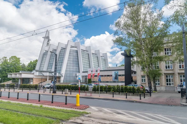 Варшава Польша Июня 2020 Года Здание Церкви Святого Андрея Бобола — стоковое фото