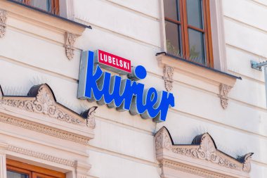 Lublin, Polonya - 11 Haziran 2020: Kurier Lubelski Polonya 'da yerel gazetelerin imzası.