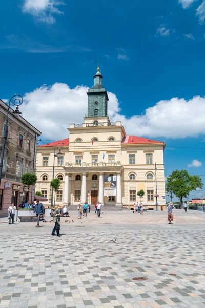 Lublin Πολωνία Ιουνίου 2020 Πλατεία Lokietek Και Δημαρχείο Του Lublin — Φωτογραφία Αρχείου