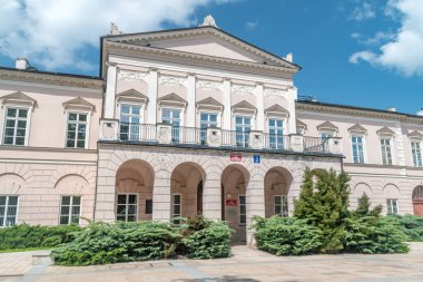 Lublin, Poland - June 11, 2020: Political Science faculties at Maria Curie-Sklodowska University. clipart
