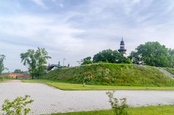 Widok Nasypem Zamościu Polska — Zdjęcie stockowe