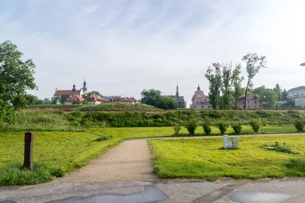 Panoramisch Uitzicht Met Oude Binnenstad Van Zamosc — Stockfoto