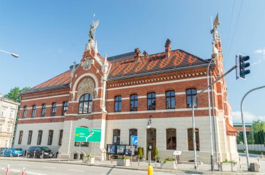 Jaroslaw, Polonya - 12 Haziran 2020: Falcon - Jimnastik Topluluğu - 19. ve 20. yüzyılların başında inşa edilmiştir..