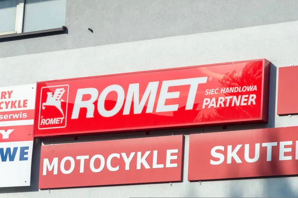 Jaroslaw Poland June 2020 Logo Sign Romet Vehicle — 스톡 사진