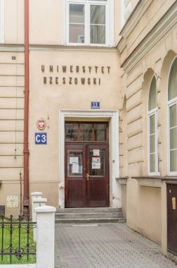 Rzeszow, Polonya - 13 Haziran 2020: Rzeszow Üniversitesi.