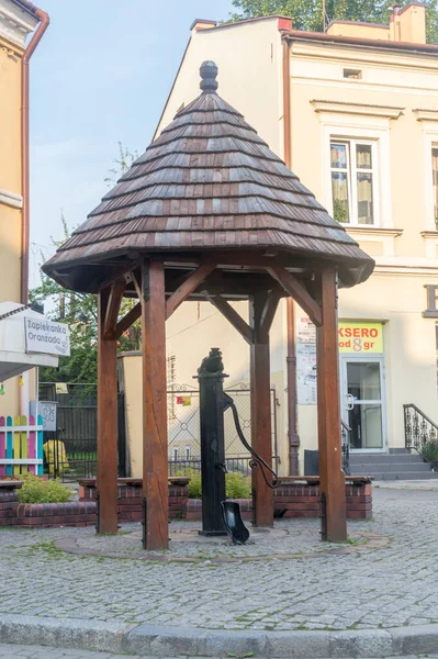 Rzeszow Polen Juni 2020 Historisk Vattenpump Gamla Staden Rzeszow — Stockfoto