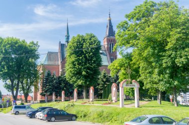 Rzeszow, Polonya - 13 Haziran 2020: Saint Joseph Kilisesi 'ne yakın.