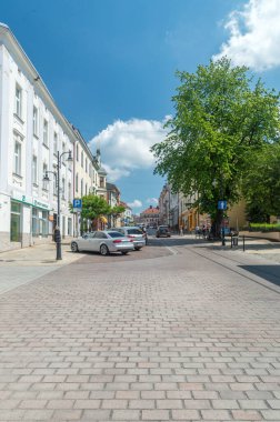 Tarnow, Polonya - 13 Haziran 2020: Tarnow şehir merkezi.