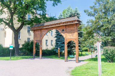 Tarnow, Polonya - 13 Haziran 2020: Seklerska kapısı.