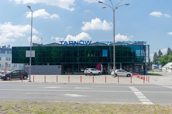 Tarnow Polônia Junho 2020 Estação Ônibus Centro Cidade Tarnow — Fotografia de Stock