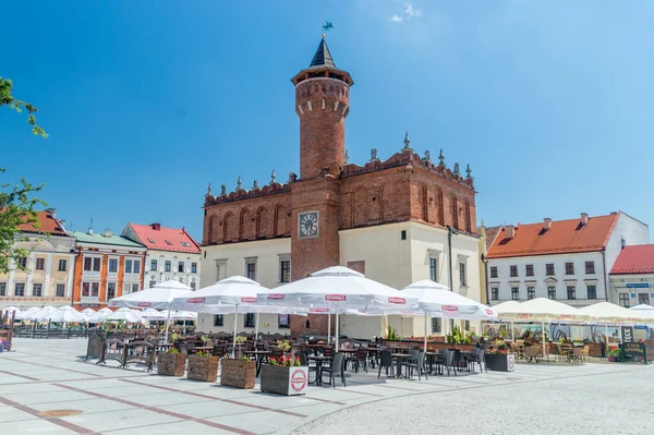Tarnow Polsko Června 2020 Tržní Náměstí Tarnowě — Stock fotografie