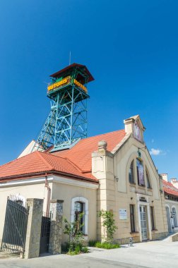 Bochnia, Polonya - 13 Haziran 2020: Sutoris maden kuyusu.