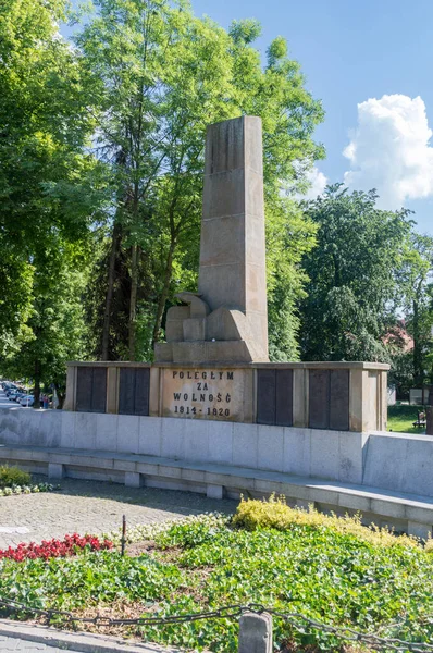 Bochnia Polônia Junho 2020 Monumento Àqueles Que Morreram Por Liberdade — Fotografia de Stock