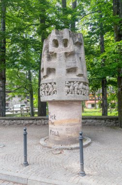 Zakopane, Polonya - 14 Haziran 2020: Zakopane - Dağ Kurtarma Anıtı.