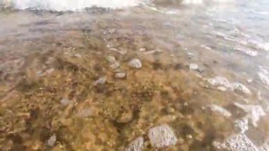 Polonya 'da Baltık Denizi Dalgaları.