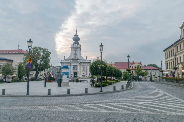 Wadowice Poland June 2020 John Paul Square Basilica Holy Mary — Stock Photo, Image