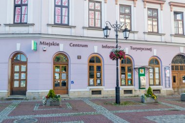 Bielsko-Biala, Polonya - 15 Haziran 2020: Bielsko-Biala 'daki Şehir Turizm Bilgi Merkezi.