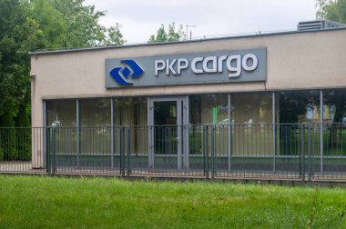 Katowice, Polonya - 6 Eylül 2025: PKP Kargo lojistik operatörü.